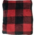 thumbnail image 1 of The Big One Oversized Plush Throw Blanket Red Buffalo Plaid Check - 5ft x 6ft, 1 of 1