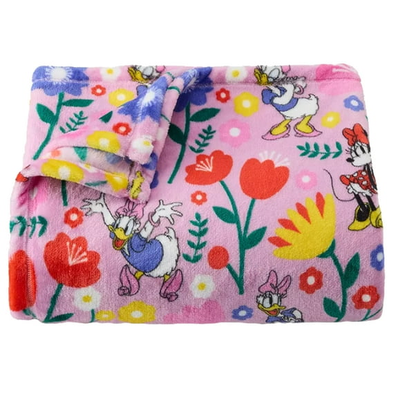 The Big One Oversized Plush Minnie Mouse & Daisy Duck Throw Blanket, 5' x 6'