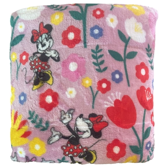 The Big One Oversized Plush Minnie Mouse & Daisy Duck Throw Blanket, 5' x 6'