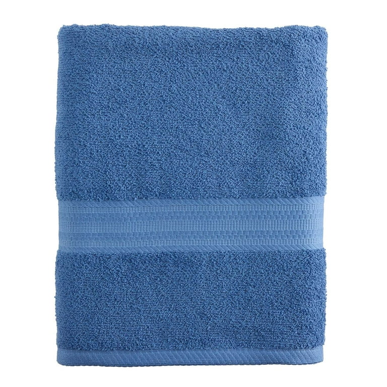 The Big One Solid Bath Towel - Blue - Walmart.com