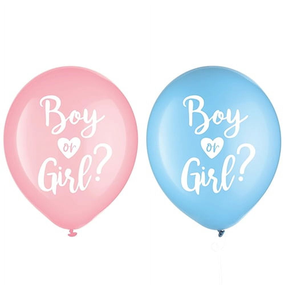 The Big Reveal Gender Pink Blue Baby Shower Party Decoration Latex ...