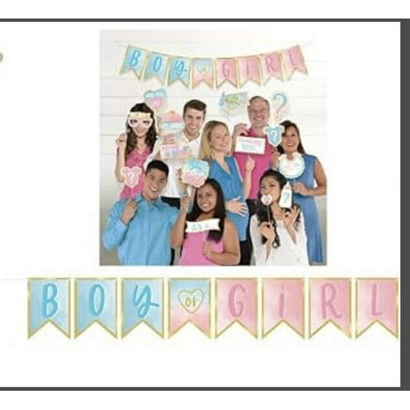 The Big Reveal Selfie Scene Props & Banner