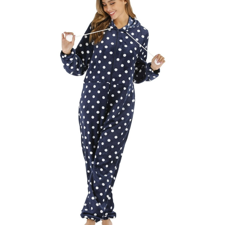 The Big Softy Adult Onesie Pajamas for Women Teddy Fleece Womens Onesie Pajamas Fuzzy Pajama Onesies for Women Teens PJs Walmart