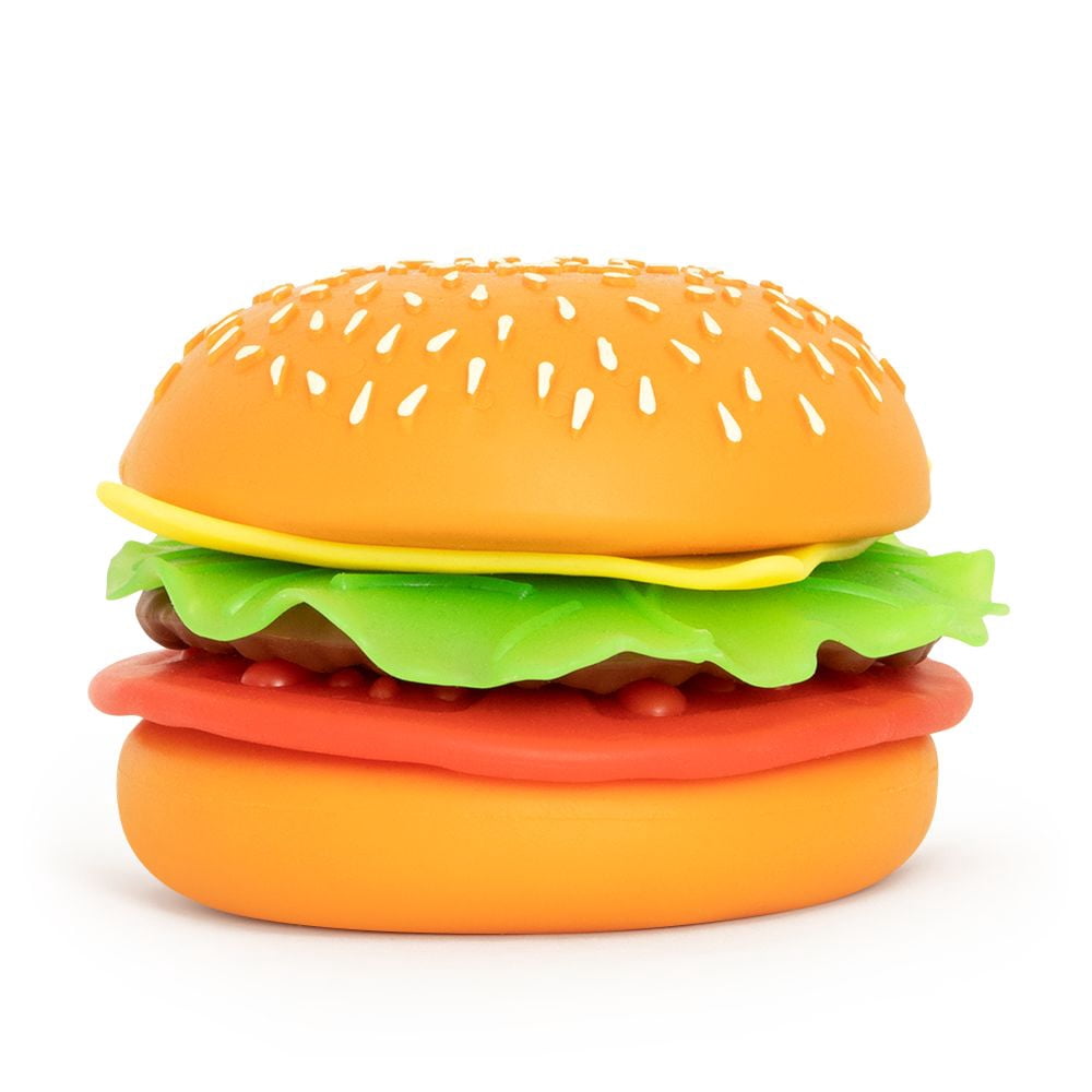 The Big Squij Peel & Stack Burger Squishy Sensory Toy Extra Large Squeeze Stress Toy for Kids & Adults Soft Foam Fidget Ages 3+ 13cm