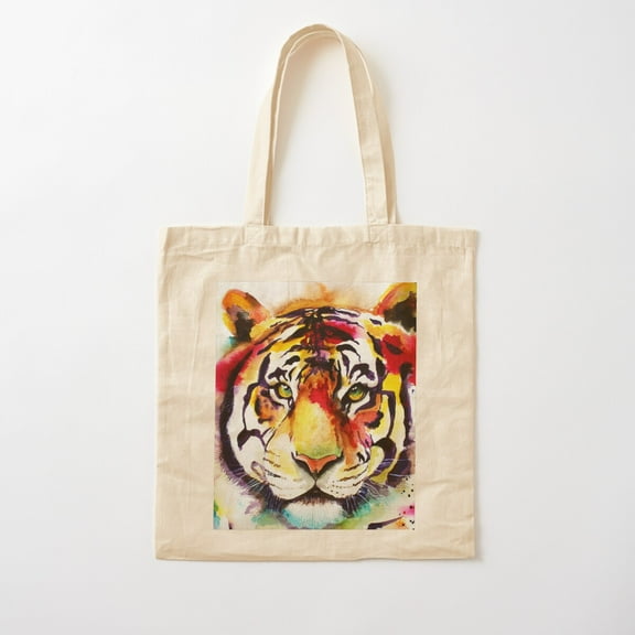 The Big Tiger Cotton Tote Bag Canvas Tote Bag, Family Gift For Mother, Her