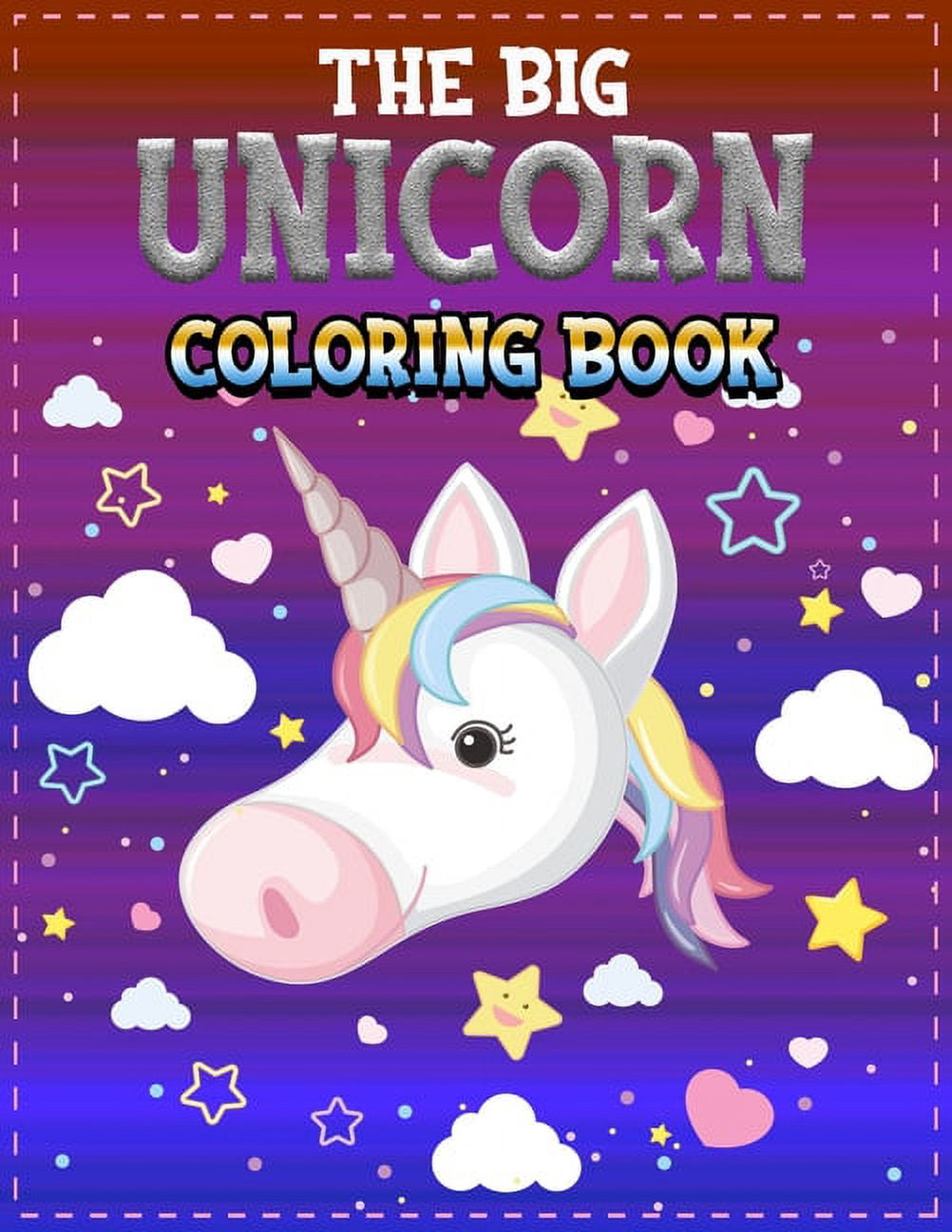 The Big Unicorn Coloring Book : Jumbo Coloring Book and Activity Book in  One: Giant Coloring Book and Activity Book for Pre-K to First Grade  (Workbook