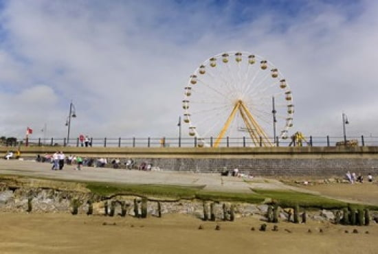 The Big Wheel and Promenade Tramore County Waterford Ireland Canvas Art - Panoramic Images (24 x 17)