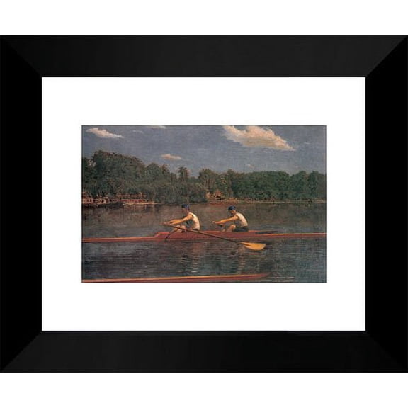 The Biglin Brothers Racing 15x18 Framed Art Print by Eakins, Thomas