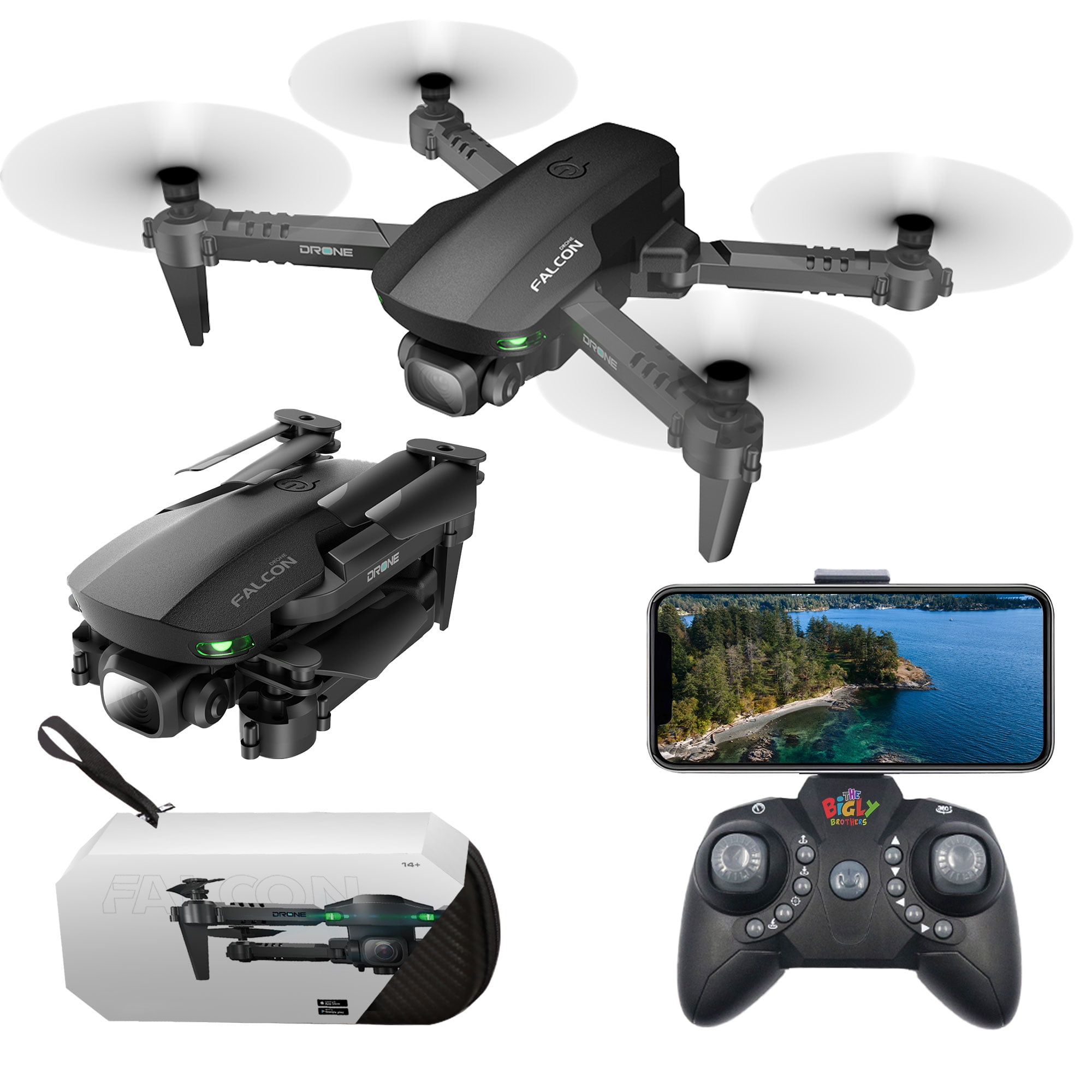 The Bigly Brothers E58 Falcon Mark III Drone Drone with Camera