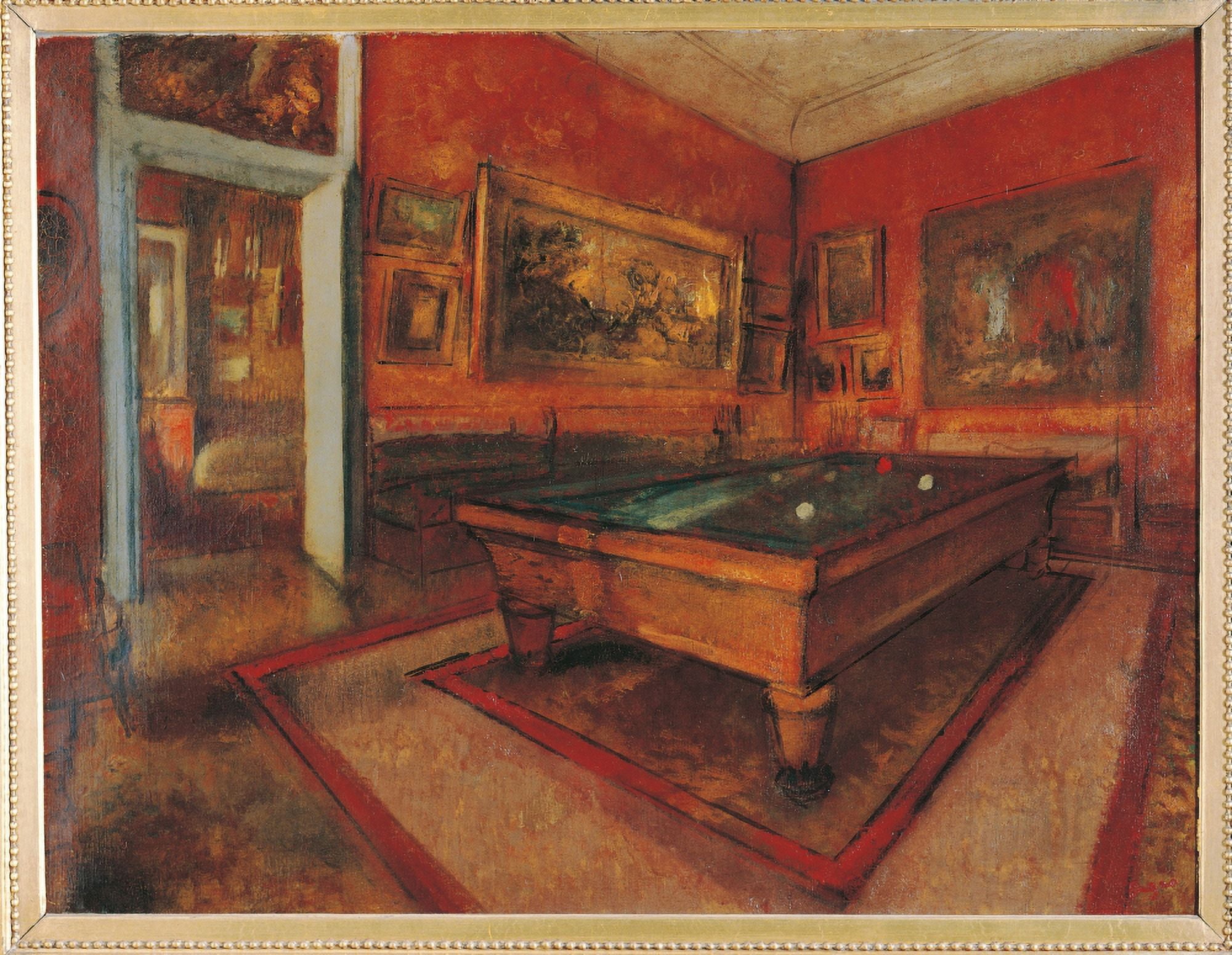 The Billiard Room Canvas Art - (24 x 18)