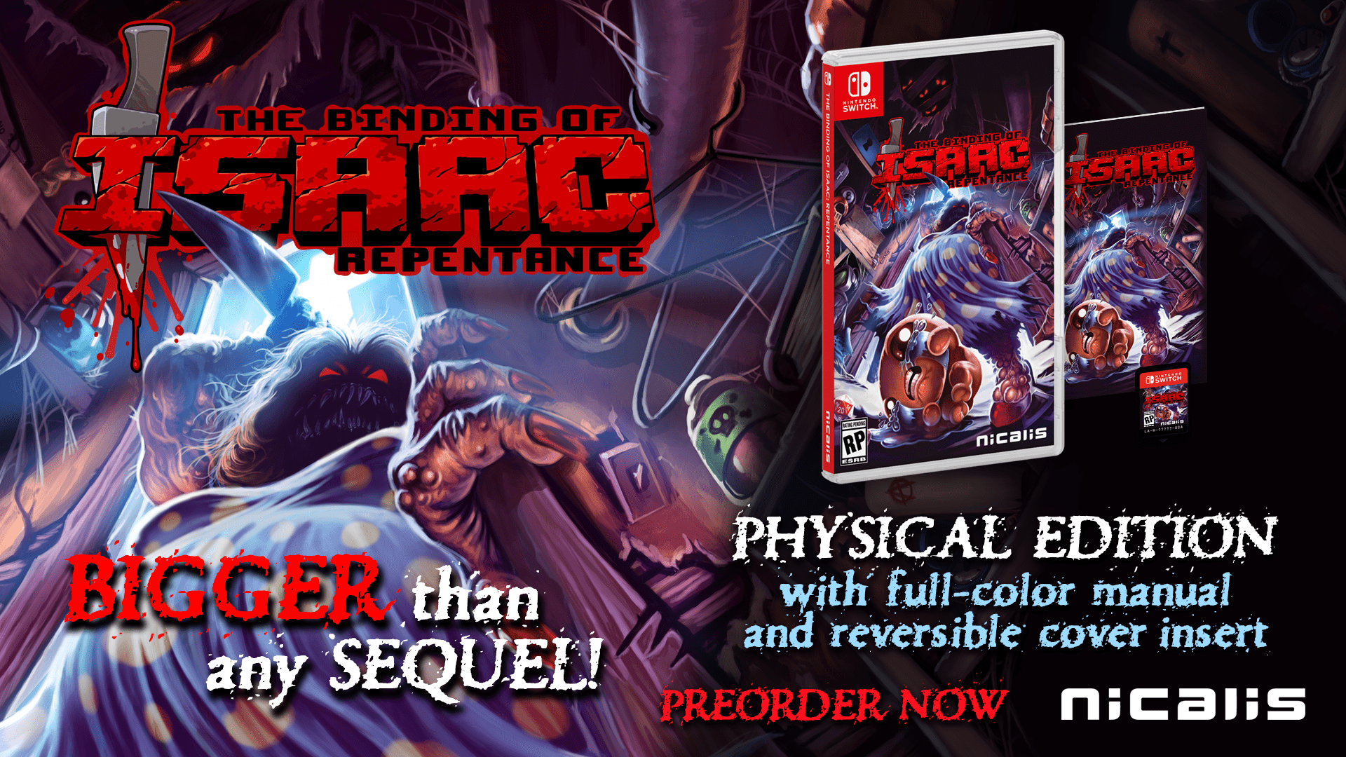 The Binding of Isaac: Repentance, Nicalis, Nintendo Switch