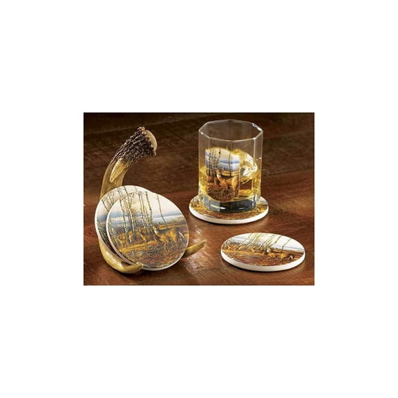 The Birch Line - Deer Coasters by Terry Redlin