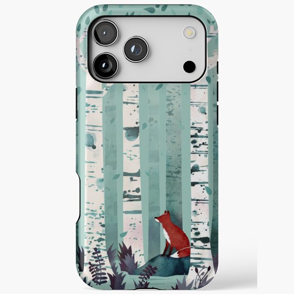 The Birches Winter Tree Forest Landscape White Woodland Case for iPhone 11 12 13 14 15 16 17 Pro Max