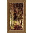thumbnail image 1 of The Birchwood Alley 17x24 Gold Ornate Wood Framed Canvas Art by Polenov, Vasily, 1 of 2