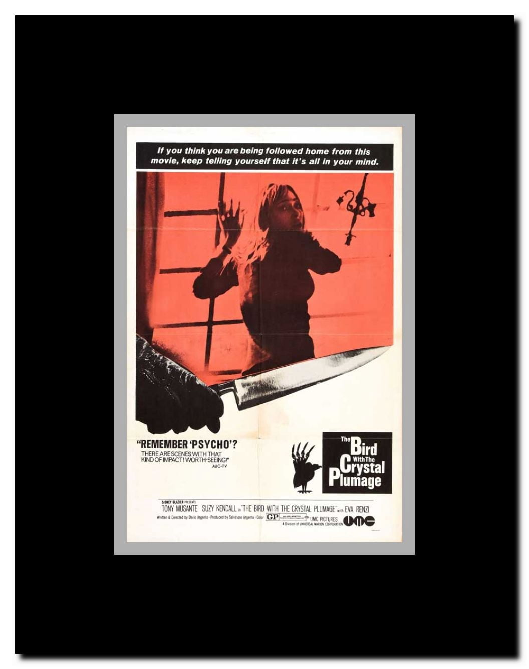 The Bird with the Crystal Plumage Framed Movie Poster