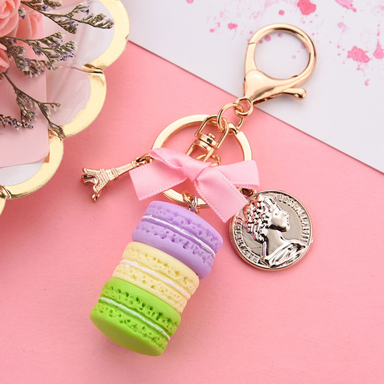 The Birdie Personal Alarm Shapes for Crafts Macaron Cake Keychain Cute