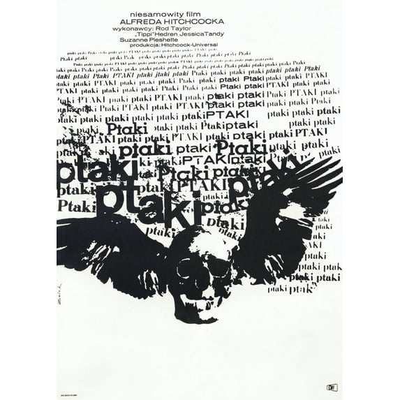 The Birds (Aka Ptaki) Polish Poster 1963 Movie Poster Masterprint (24 x 36)