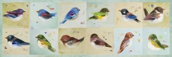 The Birds Canvas Art - Ninalee Irani (8 x 24)