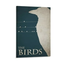 The Birds Movie Poster (6) Posters Wall Art Painting Canvas Gift Living Room Prints Bedroom Decor Poster Artworks 16x24inch(40x60cm)