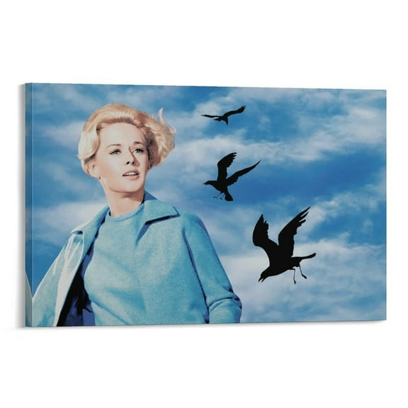 The Birds Tippi Hedren Movie Poster (1) Art Poster Canvas Painting Decor Wall Print Photo Gifts Home Modern Decorative Posters 20x30inch(50x75cm)