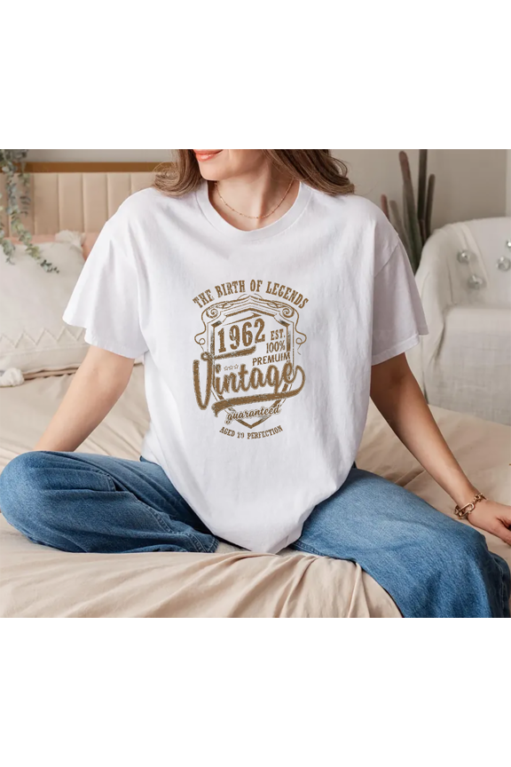 The Birth Of Legends 63rd Birthday Made In 1962 Funny Quote Unisex T-Shirt V11668 up to size 5XL