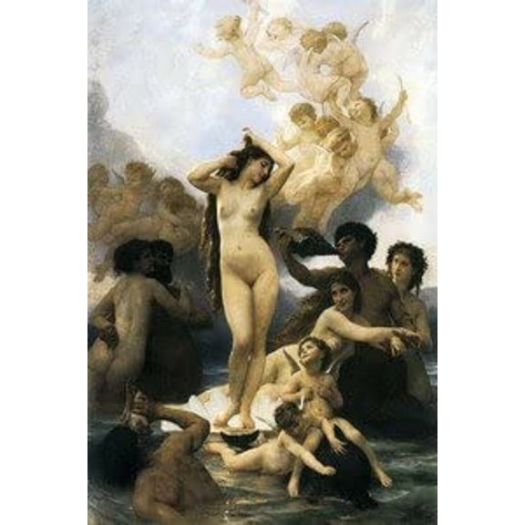 "The Birth Of Venus, William Bouguereau - CANVAS OR PRINT WALL ART"