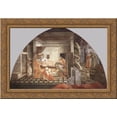 thumbnail image 1 of The Birth and Infancy of St. Stephen 24x18 Gold Ornate Wood Framed Canvas Art by Filippo Lippi, 1 of 2