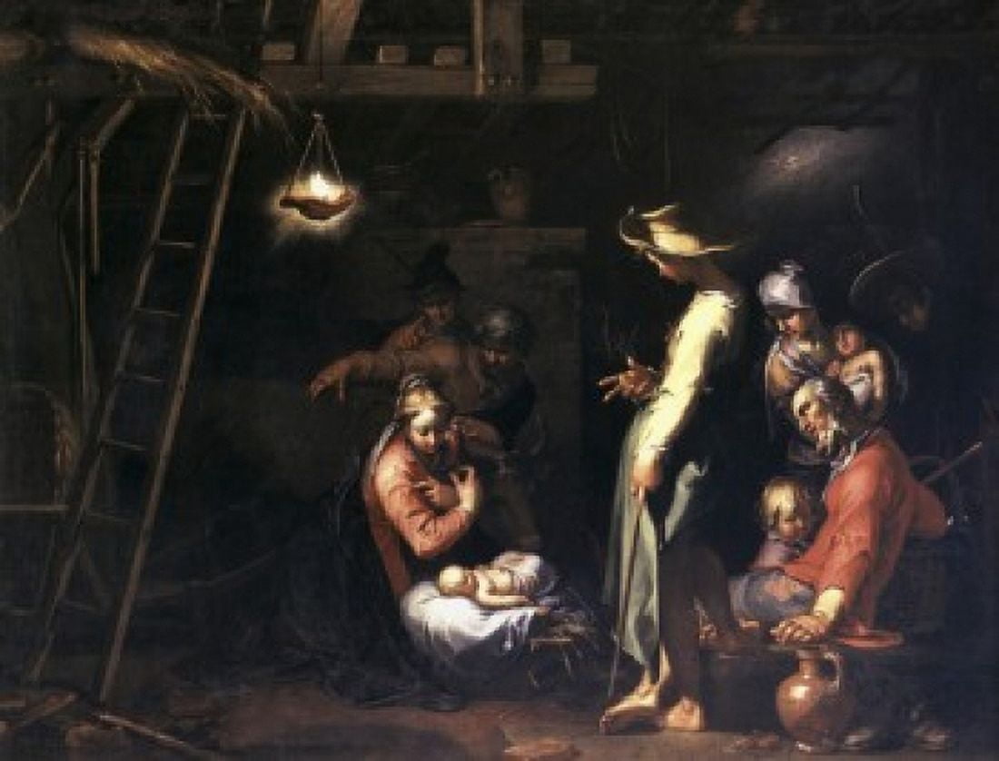 The Birth of Christ Abraham Bloemaert (1567-1651 Dutch) Canvas Art - Abraham Bloemaert (18 x 24)