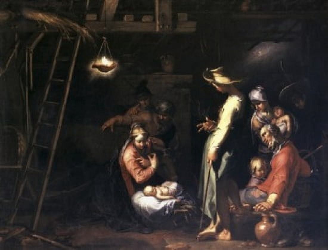 The Birth of Christ Abraham Bloemaert (1567-1651 Dutch) Canvas Art - Abraham Bloemaert (24 x 36)