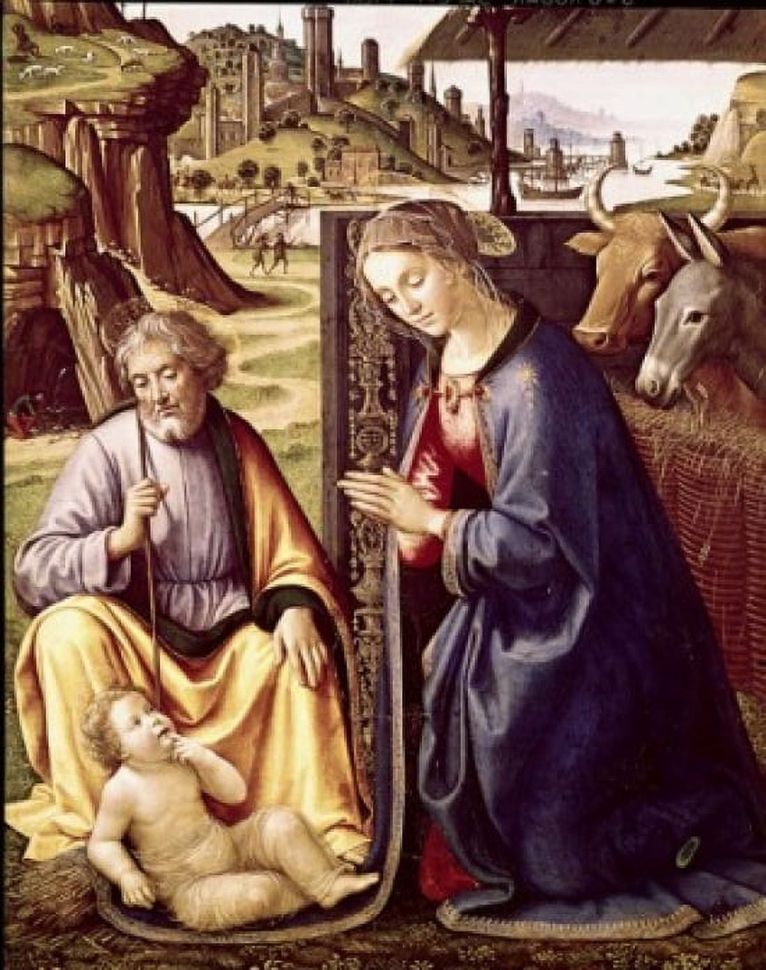 The Birth of Christ Sebastiano Mainardi (ca 1460-1513 Italian) Canvas Art - Sebastiano Mainardi (18 x 24)