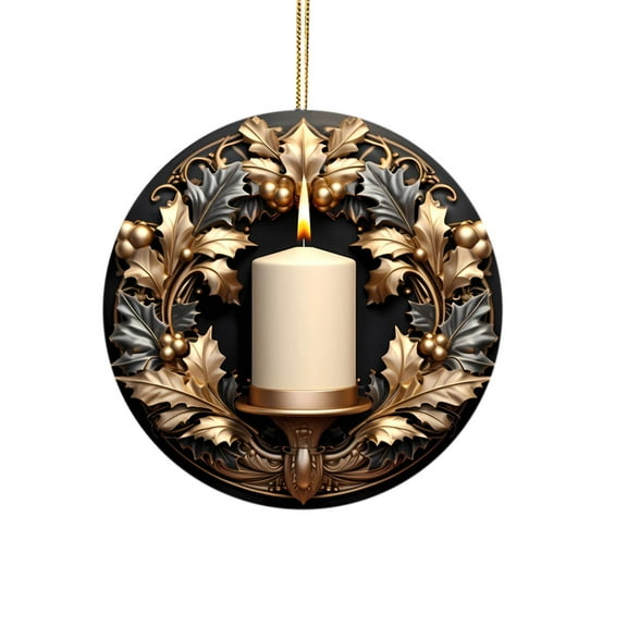 The Birth of Jesus Christmas Ornament Blessing Nativity Scene Ornament, Christian Hanging Decoration for Xmas Tree Car Rearview Mirror