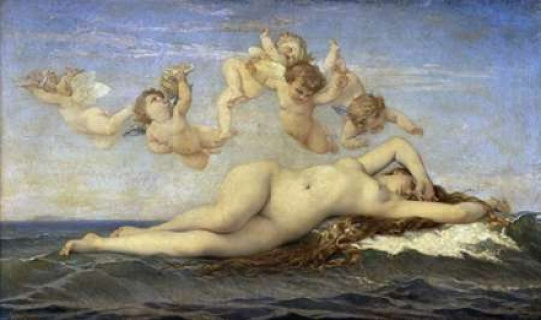 The Birth of Venus Canvas Art - Alexandre Cabanel (12 x 18)