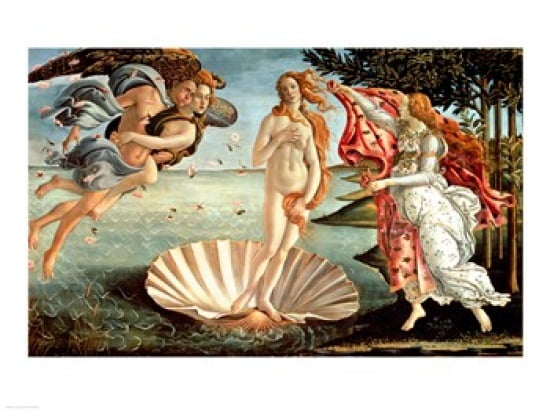 The Birth of Venus Canvas Art - Sandro Botticelli (24 x 18)