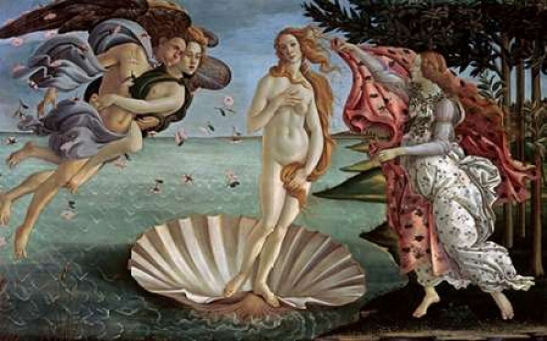 The Birth of Venus Canvas Art - Sandro Botticelli (24 x 36)