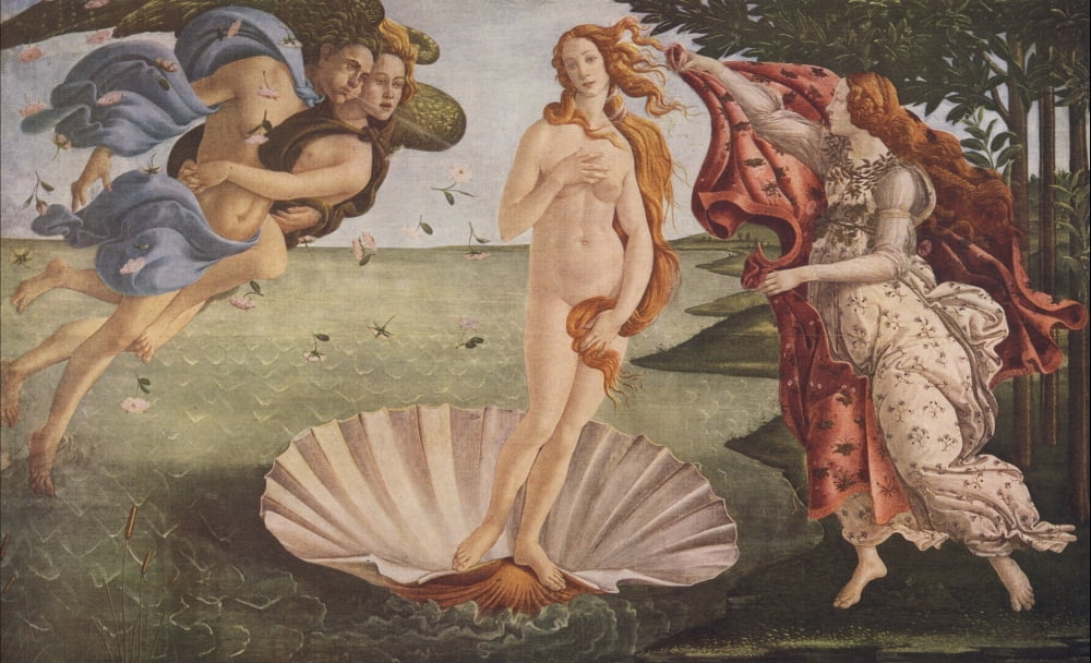 The Birth of Venus The Worlds Greatest Paintings 1934 Canvas Art - Sandro Botticelli (18 x 24)