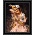 thumbnail image 1 of The Birthday Party 20x23 Black Ornate Wood Framed Canvas Art by Chase, William Merritt, 1 of 2