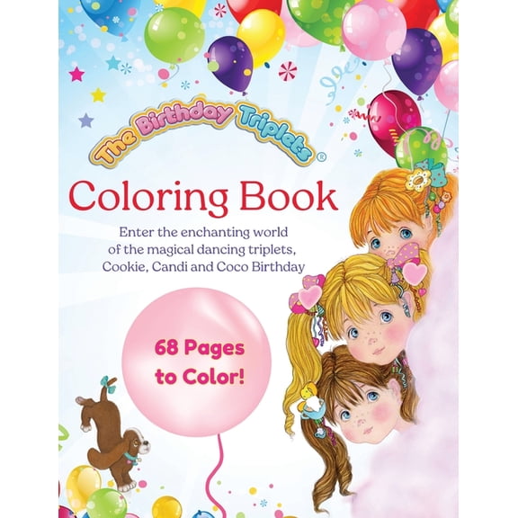 The Birthday Triplets Coloring Book, (Paperback)