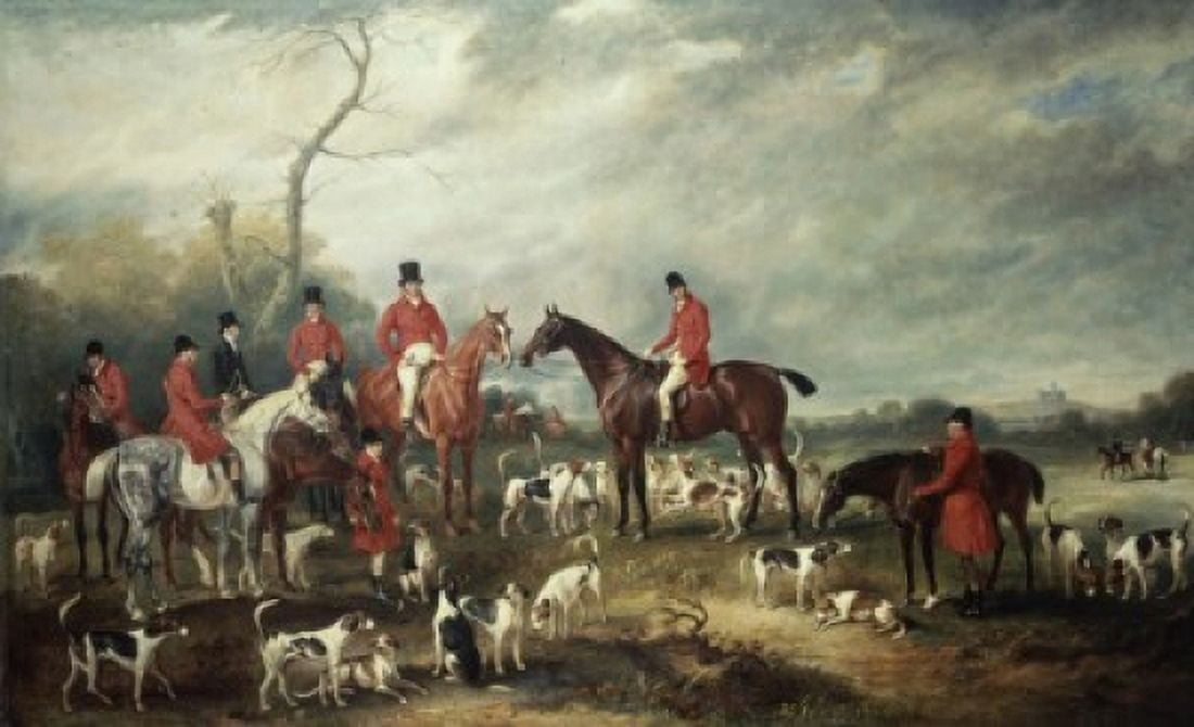 The Birton Hunt John E Ferneley (1781-1860British) Canvas Art - John E Ferneley (18 x 24)