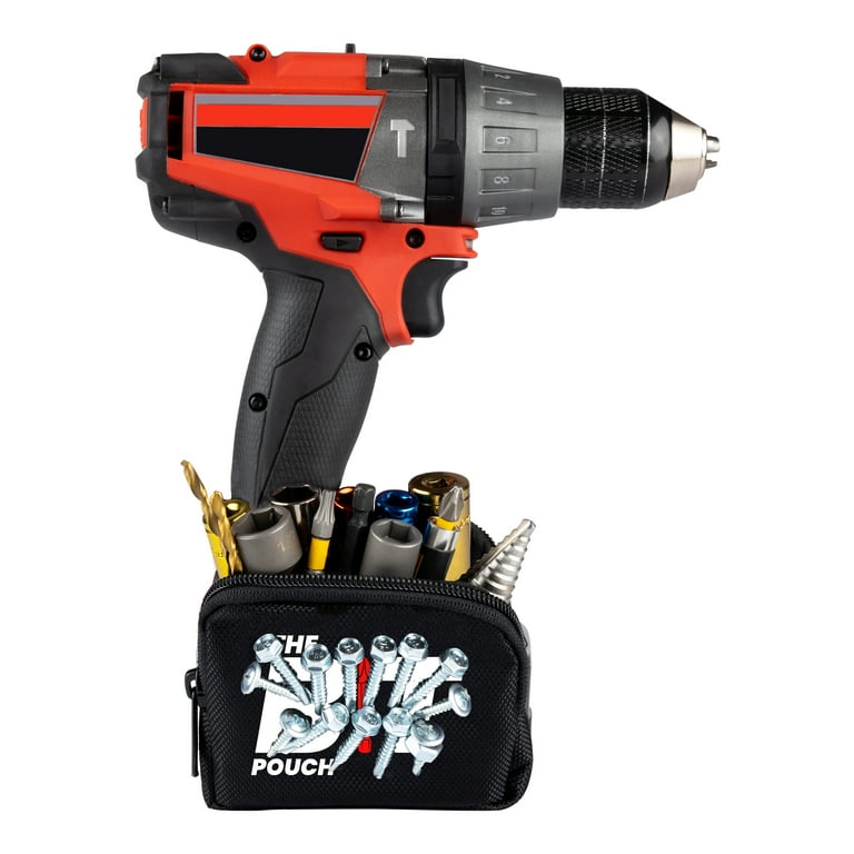 The Bit Pouch Magnetic Bit Holder for Holding Screws Bolts Driver Bits Drill Bits Alternative to Magnetic Wristband Perfect tool gifts for