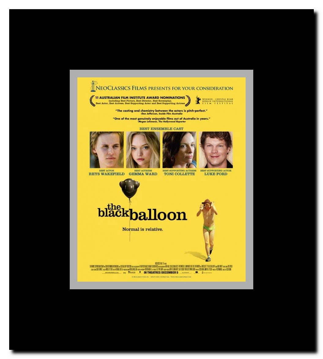 The Black Balloon Framed Movie Poster