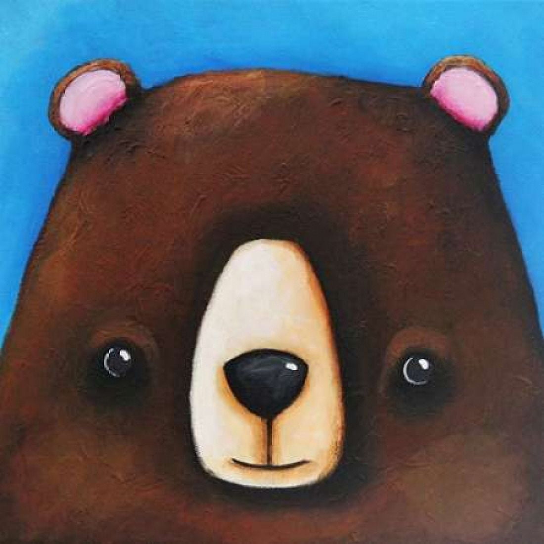 The Black Bear Canvas Art - Lucia Stewart (24 x 24)
