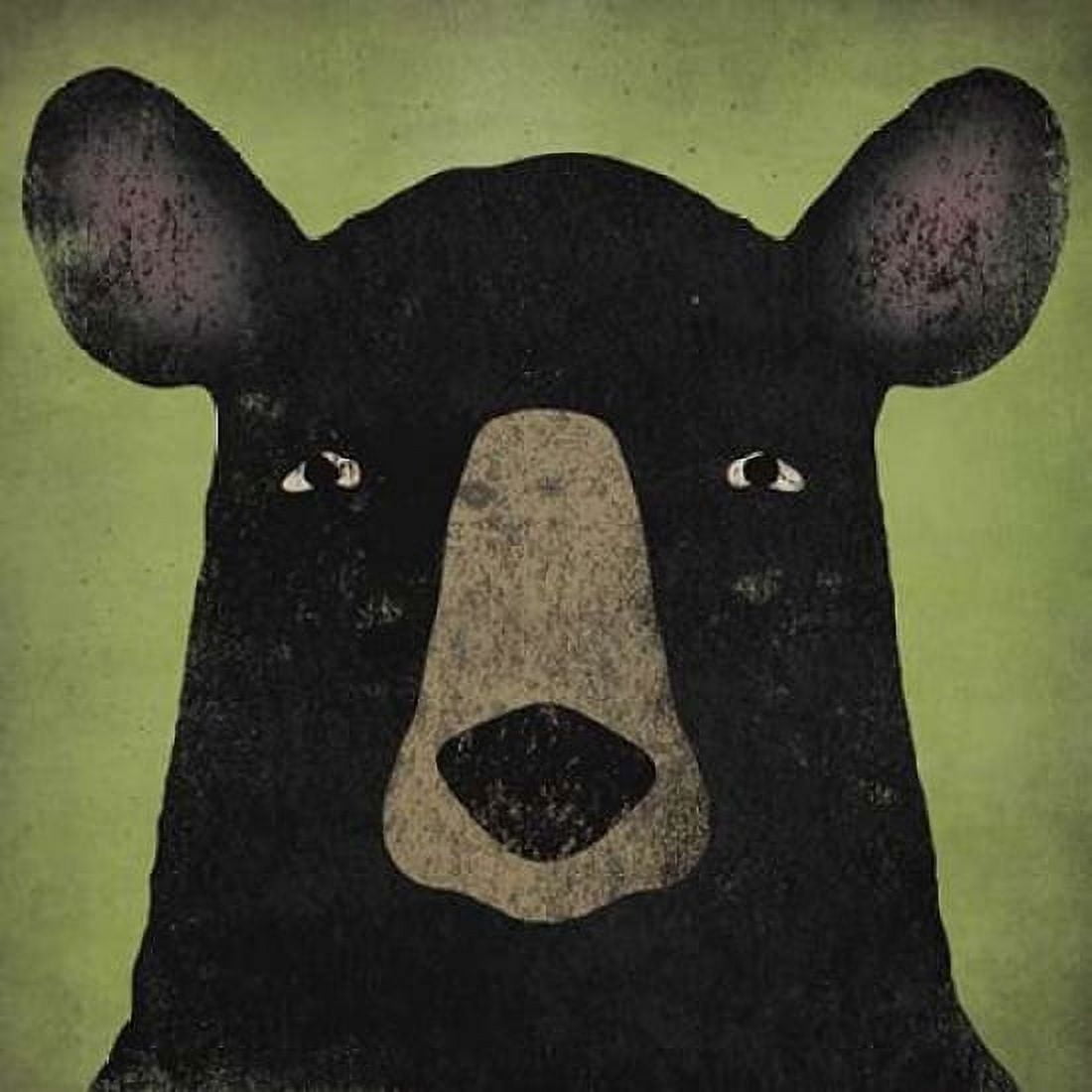 The Black Bear Canvas Art - Ryan Fowler (24 x 24)