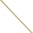 thumbnail image 1 of The Black Bow 1.5mm, 10k Yellow Gold Diamond Cut Solid Rope Chain Necklace, 28 Inch, 1 of 9