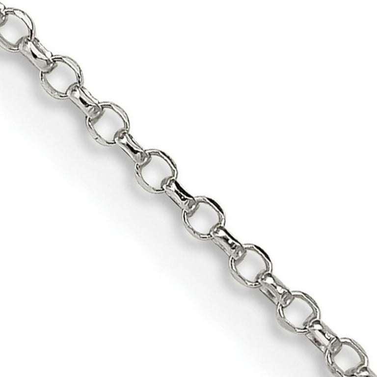 Open Cable Chain Necklace 1.5mm Wide Sterling Silver Open Cable Chain Necklace 1.5mm Wide Sterling Silver