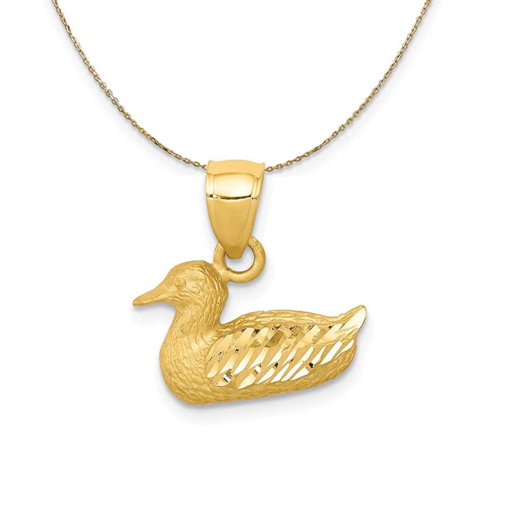 Gold plated duckling Initial and birthstone necklace, duck necklace,  birthstone necklace, initial necklace, duck necklace, gold duck, duck | Wish