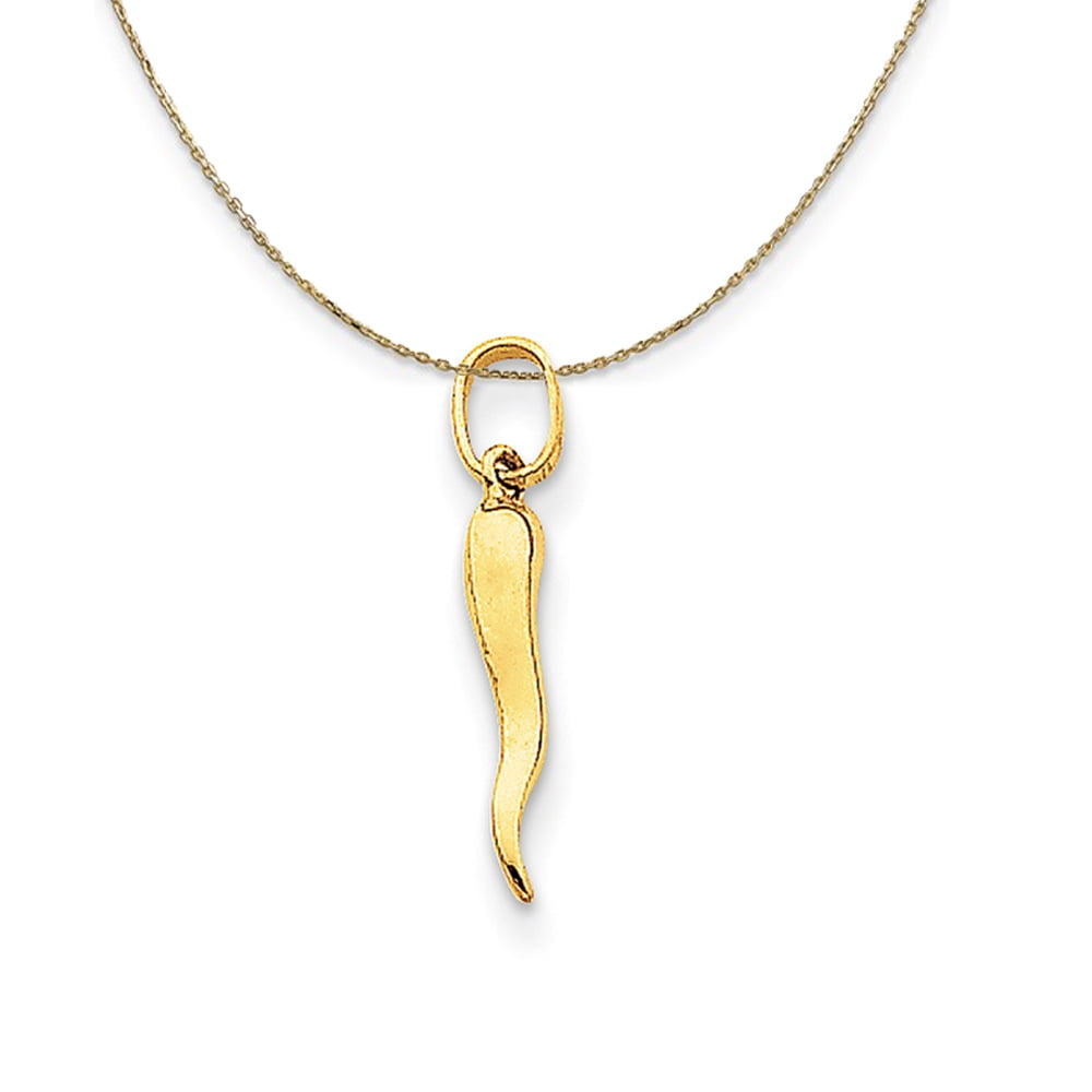 Gold italian horn chain deals