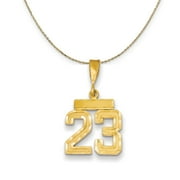 BLACK BOW JEWELRY COMPANY The Black Bow 14k Yellow Gold, Varsity, Sm D/C Necklace Number 23 - 20 Inch