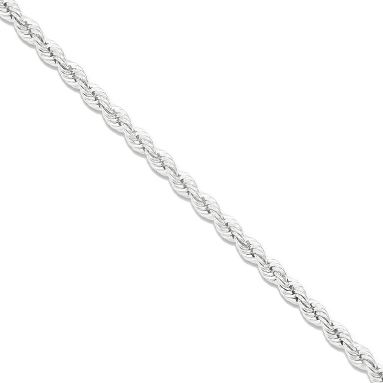 28 inch silver rope chain discount
