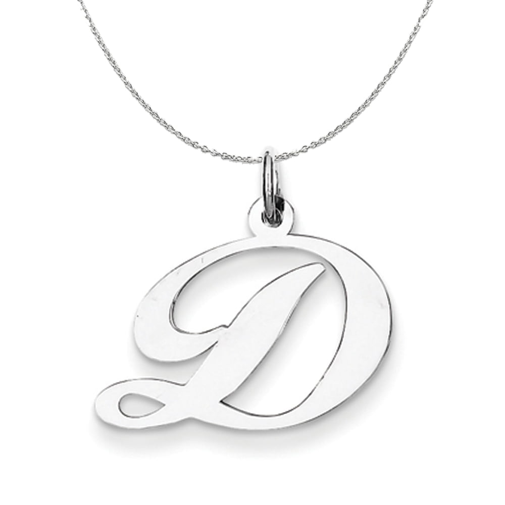 Letter D Pendant Necklace in Silver | Kendra Scott