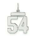 thumbnail image 1 of The Black Bow Sterling Silver, Athletic Collection, Small Polished Number 54 Pendant, 1 of 3